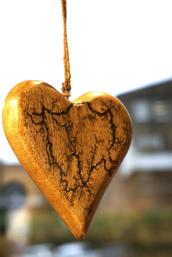 50 Pièces Cœurs en Bois Suspendus - Décoration Mariage, Noël