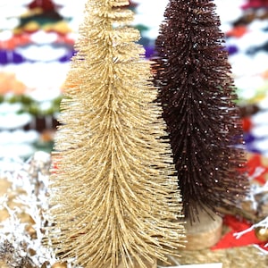 Christmas Season Decor Gold Purple Glitter/Glitter Tree Home decor