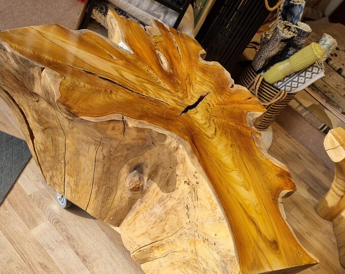 Root Table Solid Coffee Table Teak Wood Side Table Root Wood - Etsy