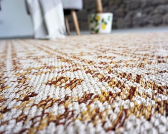 Scandinavian cotton carpet handwoven for living room cushion cover handwoven