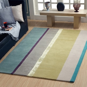 Modern Style Wool Rug Handmade Hand Tufted Large Area Rug 100% New Zealand Wool Rug