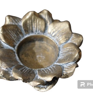 KTD Flower Candle Holder - Metal Candle Holder - Candle Holder