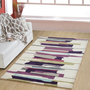 Wool rug hand-tufted wool rug for living room