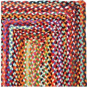 Braided Chindi Rug Dari colorful rug