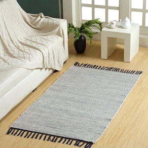 Handwoven runner rug 90x150 cm bog runner rug