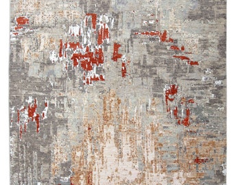 Silk carpet for living room Silk and wool carpet for bedroom Carpet to order Customized area rug decor carpet
