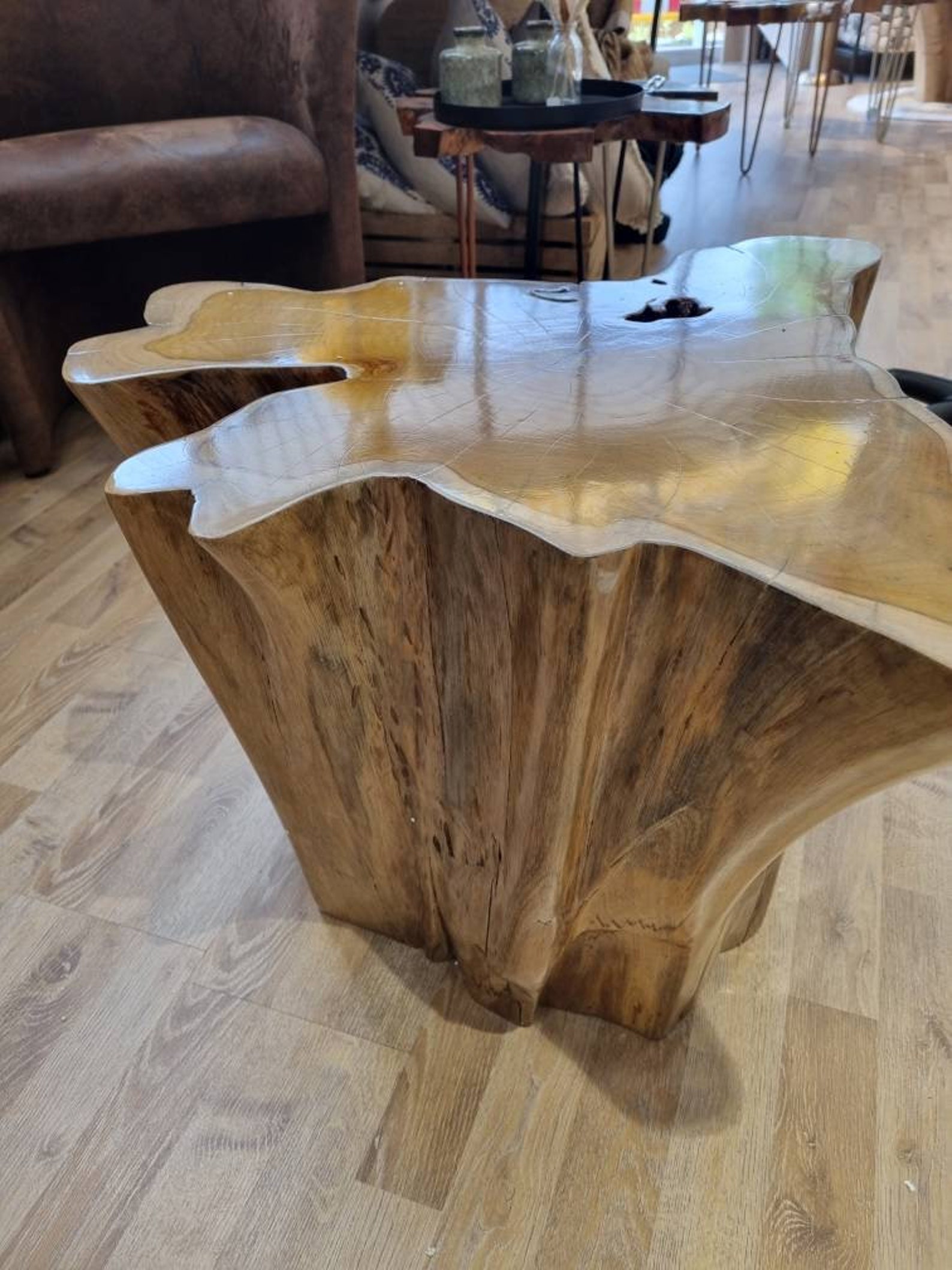 Root Wood Coffee Table Teak Side Table - Teak Table - Teak Table - Teak ...
