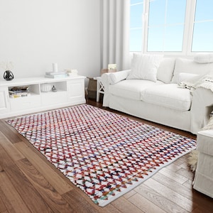 Multicolored rectangle rugs Indian handmade cotton pure braided yoga meditation rugs beautiful traditional rugs room decor