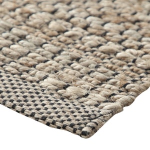 Alfombra india de yute cuadrada tejida a mano, para yoga, bohemia, turca, vintage, rectangular