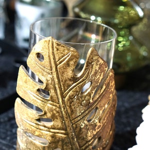Lantern - metal, antique gold