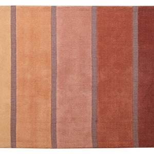 Handwoven wool carpet