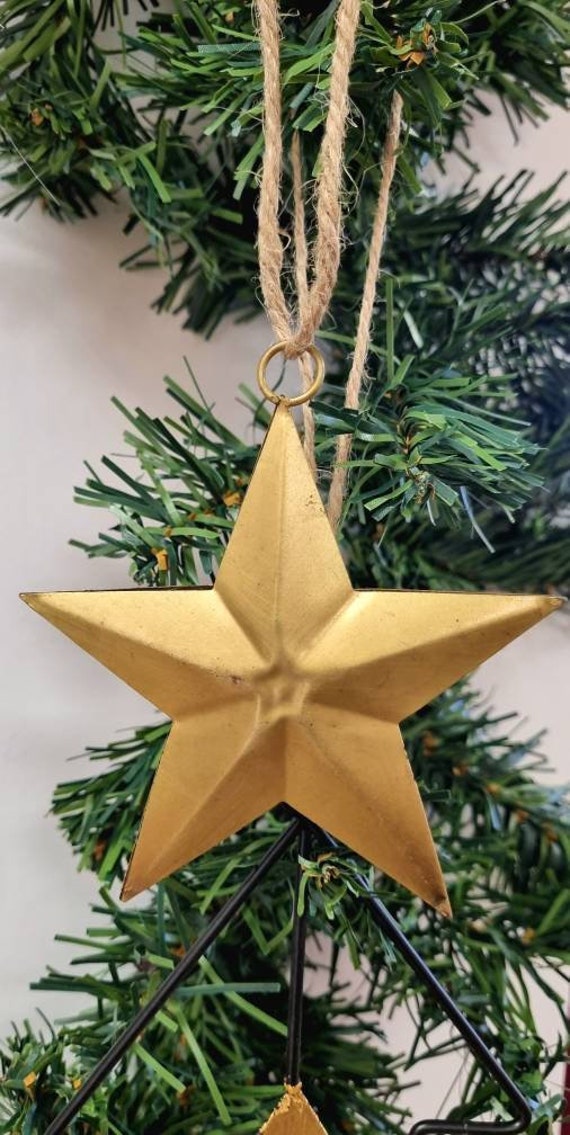 100 Ornements En Bois Pour Sapin De Noël – Flocons De Neige Avec Corde En Jute, Déco DIY