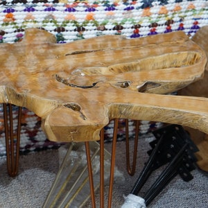 Side coffee table side table root wood table