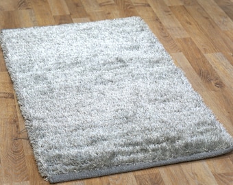 Tapis de sol chindi en polyester tissé à la main taille 50 x 80 cm
