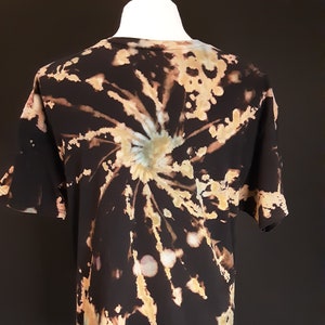 Large reverse tie dye shirt. Soft cotton top.