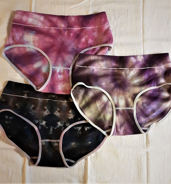 Set of 3 Medium Ice Dyed No Muffin Top, No Wedgie Underwear. Soft