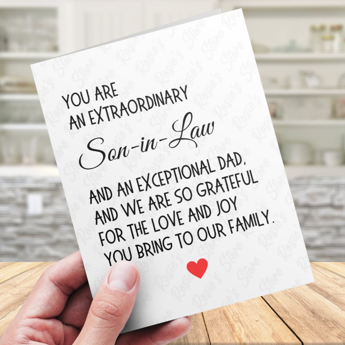 Son-in-law Gift Son in Law Printable Card Digital Download for Daughter ...