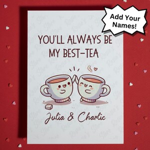 Tarjeta de felicitación personalizada para tu mejor amiga, ideas de regalos para ella o él, ideas de regalos de amistad, cumpleaños, Navidad, San Valentín, aniversario.