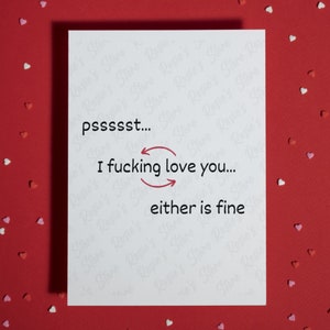Je t'aime Carte de voeux pour mari, femme, petit ami, petite amie, fiancé, amoureux, anniversaire, Saint-Valentin