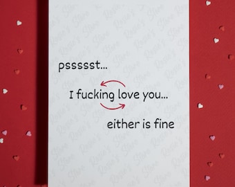 I love you Greeting Card For Husband Wife Boyfriend Girlfriend Fiance Lover Anniversary Valentine's Day Gift Ideas