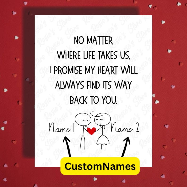 Romantic Love Message for Couples, Greeting Card, Sentimental ...