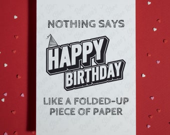 Happy Birthday Card Funny Gift Birthday Card Card For Birthday Card Greeting Cards BirthdayCard BirthdayCards Birthday Cards Him or Her