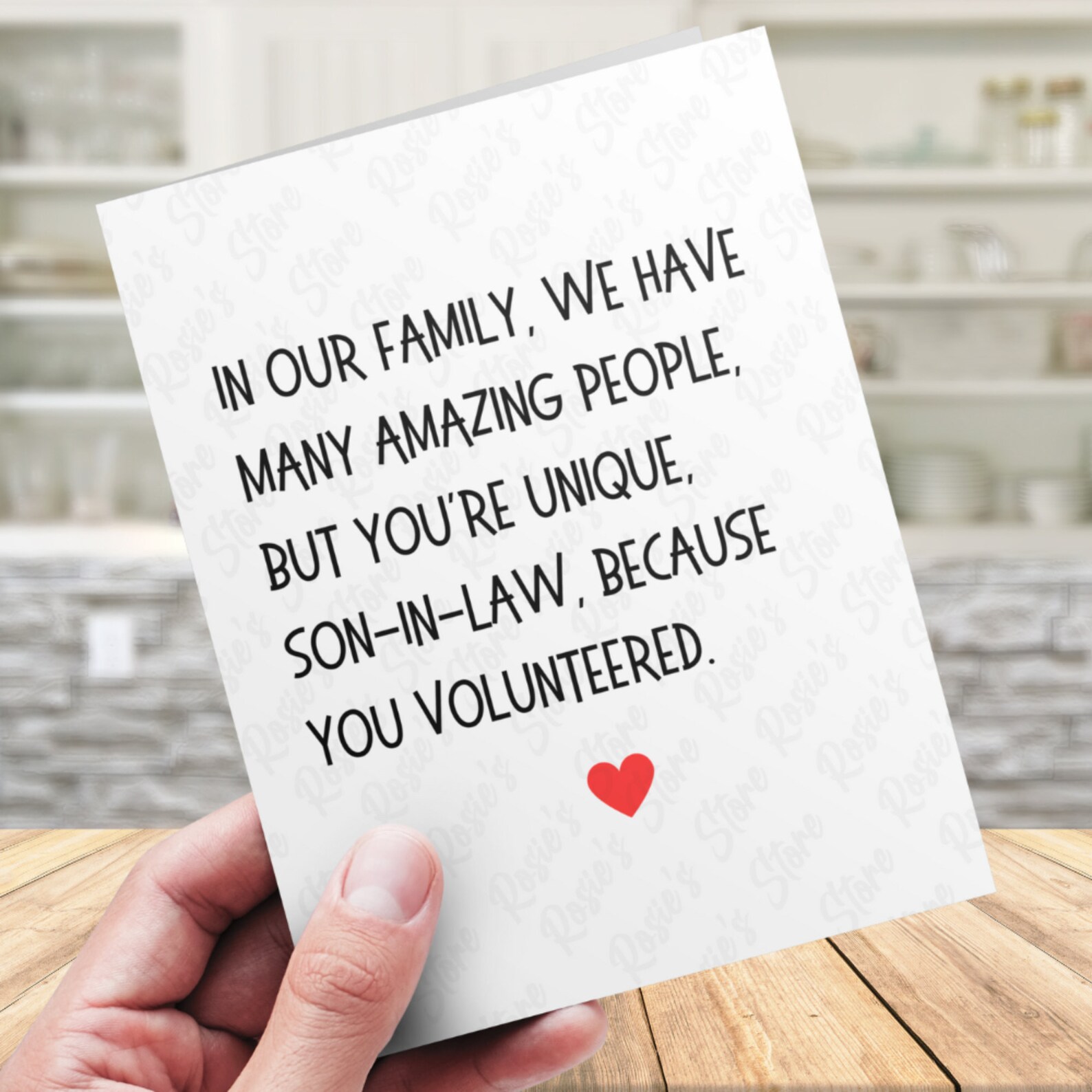 Birthday Card For Son-in-Law - "Makes Our Daughter So Happy" Gold Foil Card From In-Laws With Envelope & Stickers