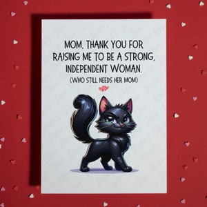 Presente engraçado para mãe, mãe e filha, cartão de felicitações em branco para mãe, feliz dia das mães, da filha, cartão de aniversário de Natal para ela, da criança