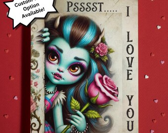 Romantic I love you Card for Girlfriend or Boyfriend Will you be my Valentine's Day Anniversary Gift Ideas for Him Her Birthday Christmas
