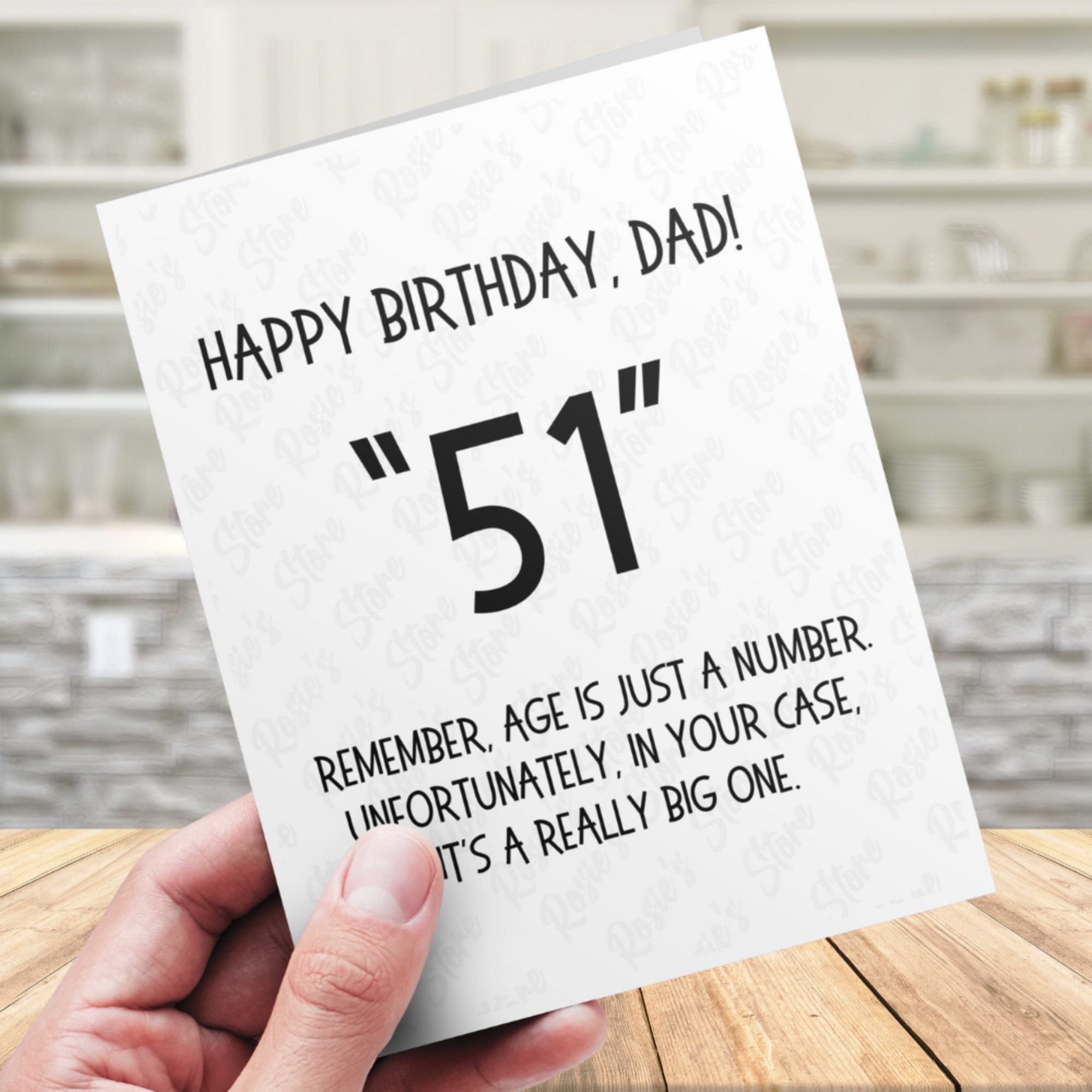 Funny Custom Dad Birthday Card Happy Birthday From Kids Son Daughter ...