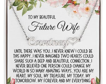 Future Wife Gift For Fiancee To my Future Wife Birthday Valentine's Day Anniversary Soulmate Engagement Gift Ideas for her Bride to be