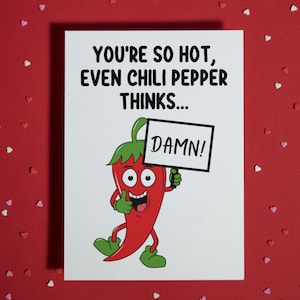 Gift for Her or Him Funny Couple You&#39;re so hot Greeting Card Birthday Valentine&#39;s Gift Ideas Anniversary Wife Husband Girlfriend Boyfriend