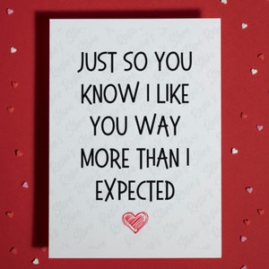 Cadeau pour petit ami petite amie Juste pour votre information Carte de voeux pour lui pour l'amant Carte Je t'aime Carte d'anniversaire romantique pour la Saint-Valentin