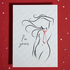 Sexy Jahrestag Grußkarte Geburtstag Valentines für Ihn oder Sie Freund Mann Freundin Frau Love Card Ideen Geschenk für Sie oder Ihn