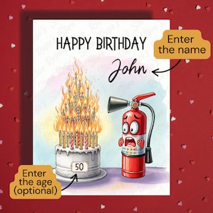Cartão de aniversário engraçado, comemoração de aniversário de 40, 50, 60, 70, 80, 90 anos, cartões ilustrados para melhor presentear ele, melhor amigo dela, feliz aniversário