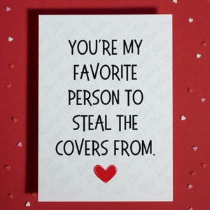 Gift for Boyfriend Girlfriend You&#39;re my favorite Greeting Card for Him Her for Lover I love you Card Romantic Valentines Anniversary Card