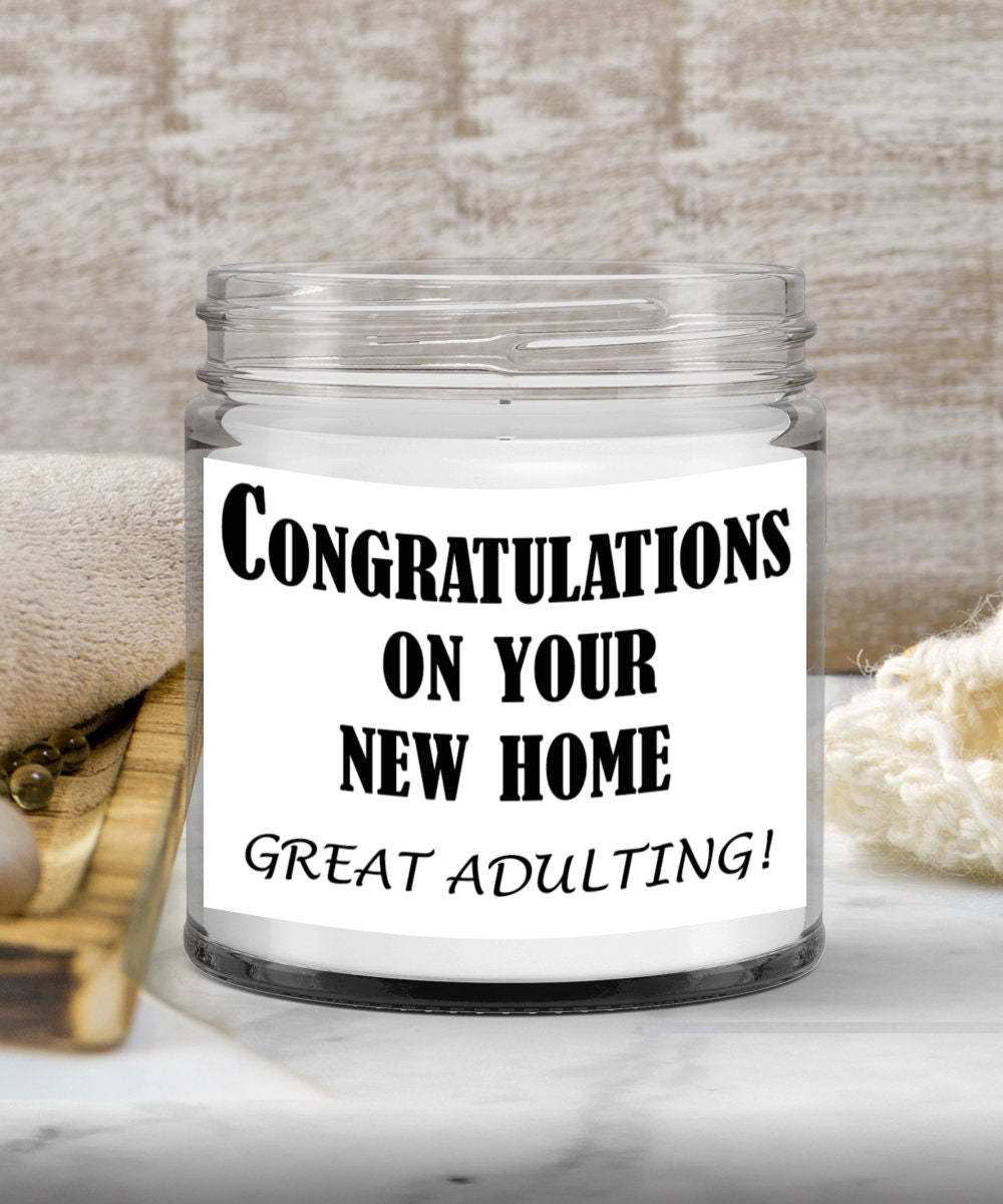 Housewarming Gift Funny Candle Ideas First Home Gift Moving Etsy