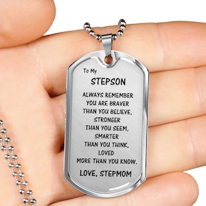 To My Stepson • Gift For Stepson From Stepmom • Bonus Son Gift • Step Son Gift • Stepson Birthday Gift • Blended Family • Adopted Son