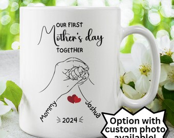 Personalized Gift For Mom Our First Mother's Day Custom Name Mug First Time Mom Gifts from Baby Happy Mothers Day New Mommy Gifts 1st mother