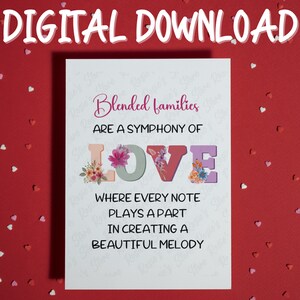 Adoptionskarte • Druckbare Karte • Digitaler Download • Liebe macht eine Familie • Weihnachtskarte • Sentimentale Karte • Kundenspezifische Karte • Blended Family