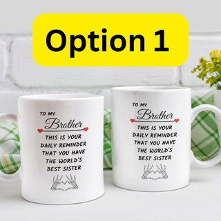 Tazza In Ceramica Con Scritta 'This Guy Has The Best Lil Sister' - Regalo Per Fratello, Idea Compleanno, Lavabile In Lavastoviglie
