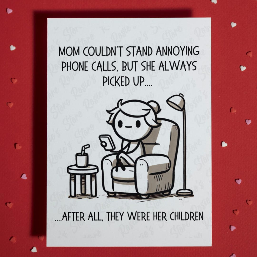 Funny Gift for Mom Birthday Card Happy Birthday From Kids Son Daughter ...