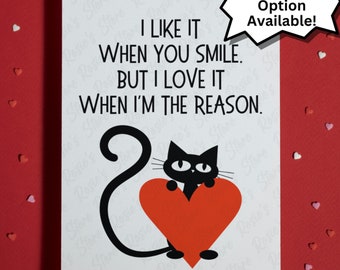 Tarjeta personalizada para él o ella. Tarjeta de felicitación para novio, novia, esposo, esposa, te amo, ideas de regalos, día de San Valentín, aniversario, cumpleaños.