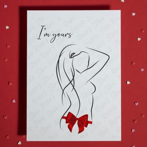 Carte de voeux d'anniversaire sexy Saint-Valentin pour lui ou son petit ami mari petite amie femme amour idées de cartes cadeau pour lui ou elle