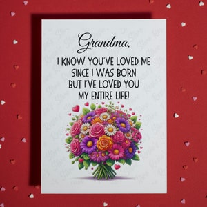 Regalo divertido para la abuela, tarjeta de felicitación para el cumpleaños de la abuela, regalo para el Día de la Madre, tarjeta de Nana de la nieta, nieto y nieto.