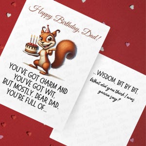 Regalo de cumpleaños para papá Tarjeta de felicitación de cumpleaños divertida para él Feliz cumpleaños de los niños Hijo Hija Las mejores ideas de regalos de cumpleaños para papá Padre