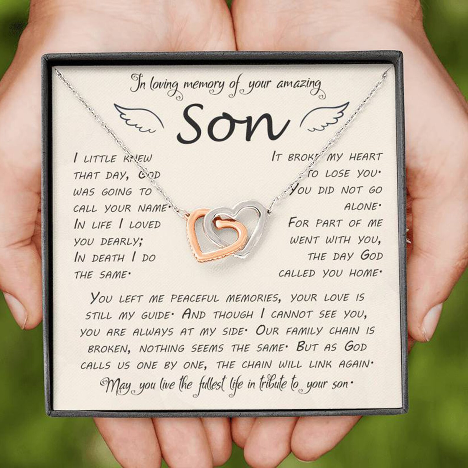 Loss of Son Gifts Son Memorial Present Loss of Son Sympathy Etsy