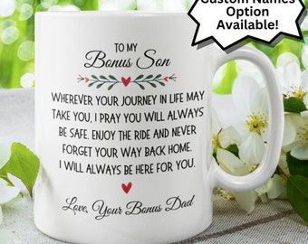 Bonus Son Coffee Mug: Heartfelt Gift from Bonus Dad