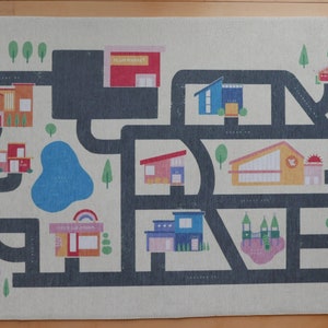 Personalized car playmat rug, gift for boy