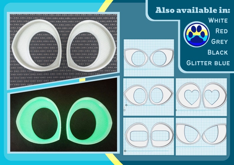 Fur Suit Eyes 3D Printed Eyes Fursuit Eye DIY Kit Mesh - Etsy